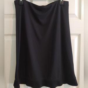 Poly Knit Black Skirt Size L